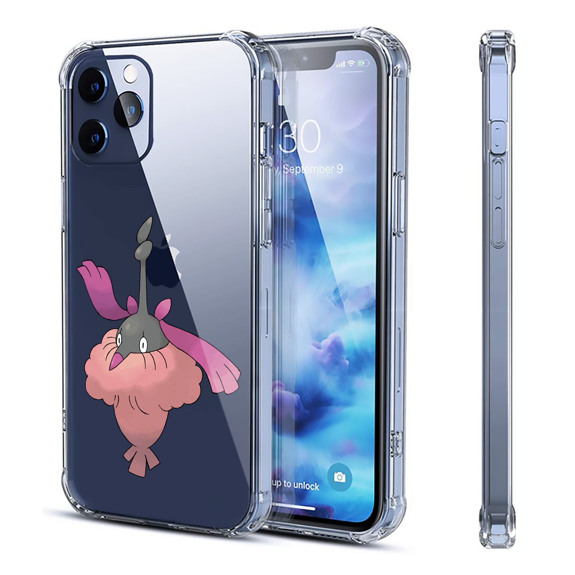 （画像用） ポケットモンスター Pokémon 【iPhone 12シリーズ対応】透明スマホケース（クリアソフトケース）
